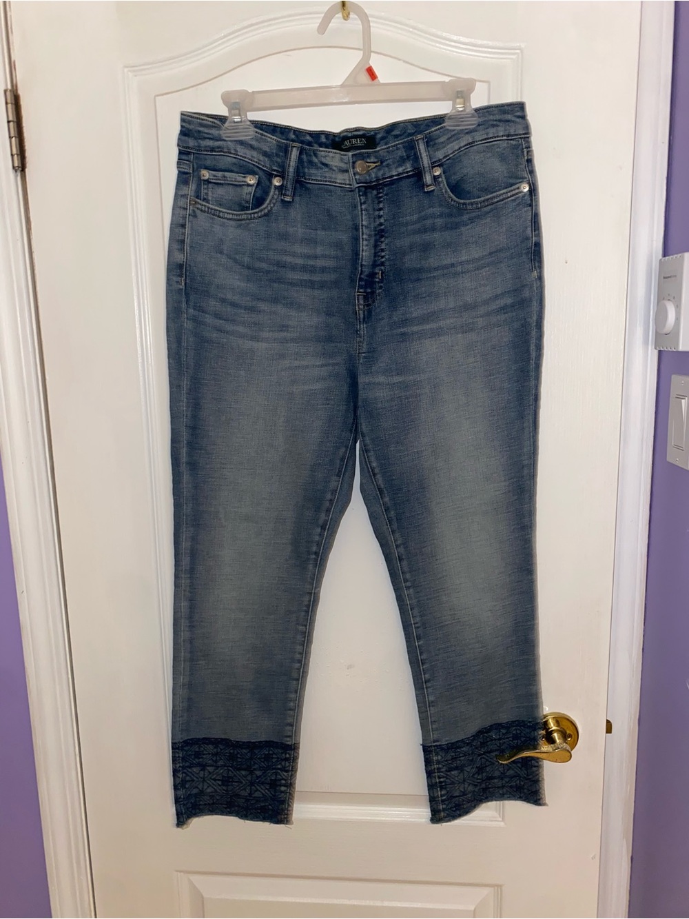 Ralph Lauren Green Logo Denim Jeans